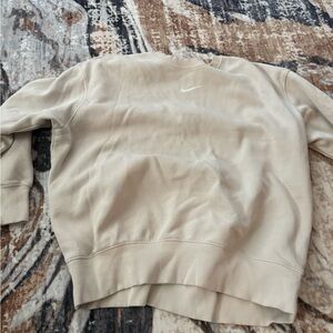 Nike Women's Cream Crew Neck Sweatshirt